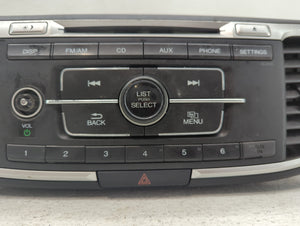 2013-2015 Honda Accord Radio AM FM Cd Player Receiver Replacement P/N:39100-T2A-13 Fits 2013 2014 2015 OEM Used Auto Parts