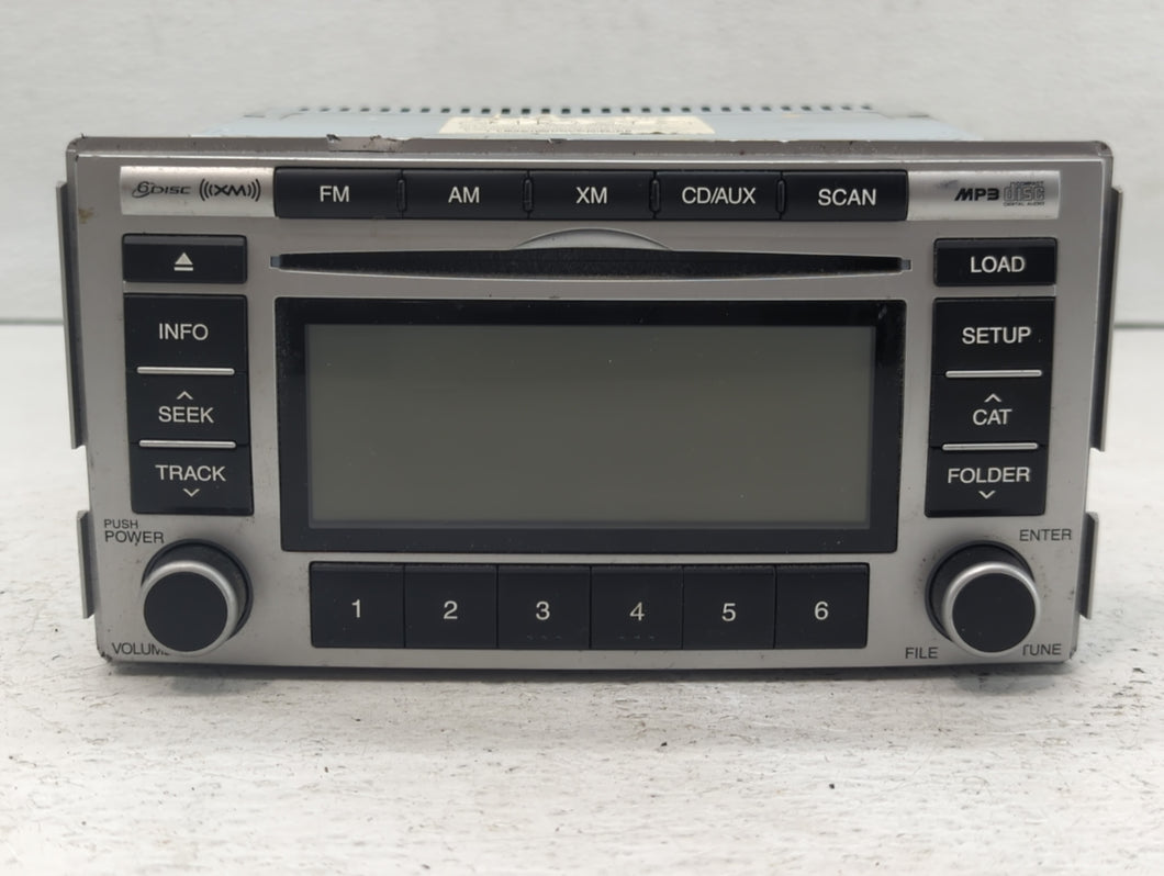 2009 Hyundai Santa Fe Radio AM FM Cd Player Receiver Replacement P/N:96180-0W000 96190-0W000 Fits OEM Used Auto Parts