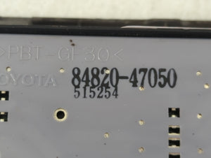 2004-2009 Toyota Prius Master Power Window Switch Replacement Driver Side Left P/N:84820-47050 Fits 2004 2005 2006 2007 2008 2009 OEM Used Auto Parts