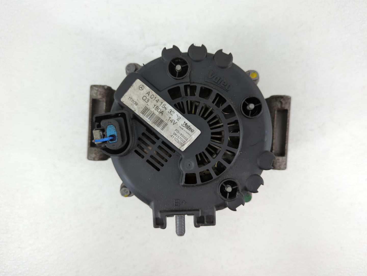 2012 Mitsubishi Lancer Alternator Replacement Generator Charging Assembly Engine OEM P/N:A 014N 154 33 02 Q3 180A 14V Fits OEM Used Auto Parts - Oemusedautoparts1.com