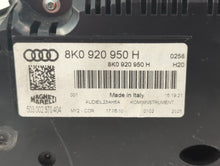 2010-2012 Audi A4 Instrument Cluster Speedometer Gauges P/N:8K0 90 950 H 8K0 920 981 H Fits 2010 2011 2012 OEM Used Auto Parts