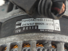 2018-2022 Toyota Camry Alternator Replacement Generator Charging Assembly Engine OEM P/N:MX104211-4170 27060-F0010 Fits OEM Used Auto Parts