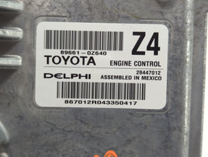 2015-2016 Toyota Corolla PCM Engine Control Computer ECU ECM PCU OEM P/N:89661-0Z640 Fits Fits 2015 2016 OEM Used Auto Parts