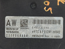 2021 Nissan Rogue PCM Engine Control Computer ECU ECM PCU OEM P/N:A1 22Z01 20502 237F06RA0A Fits OEM Used Auto Parts