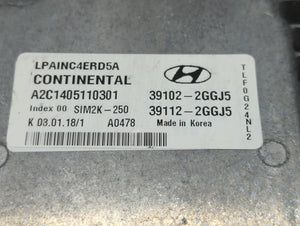 2018-2019 Hyundai Sonata PCM Engine Control Computer ECU ECM PCU OEM P/N:39112-2GGJ5 39102-2GGJ5 Fits Fits 2018 2019 OEM Used Auto Parts