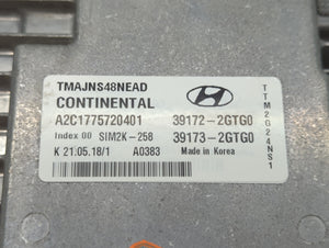 2019 Hyundai Santa Fe PCM Engine Control Computer ECU ECM PCU OEM P/N:39173-2GTG0 39172-2GTG0 Fits OEM Used Auto Parts