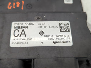 2016-2019 Infiniti Q50 PCM Engine Control Computer ECU ECM PCU OEM P/N:237F0 5CA0A Fits Fits 2016 2017 2018 2019 OEM Used Auto Parts