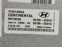 2011-2015 Hyundai Sonata PCM Engine Control Computer ECU ECM PCU OEM P/N:39155-2G913 Fits Fits 2011 2012 2013 2014 2015 OEM Used Auto Parts