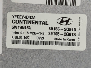 2011-2015 Hyundai Sonata PCM Engine Control Computer ECU ECM PCU OEM P/N:39155-2G913 Fits Fits 2011 2012 2013 2014 2015 OEM Used Auto Parts