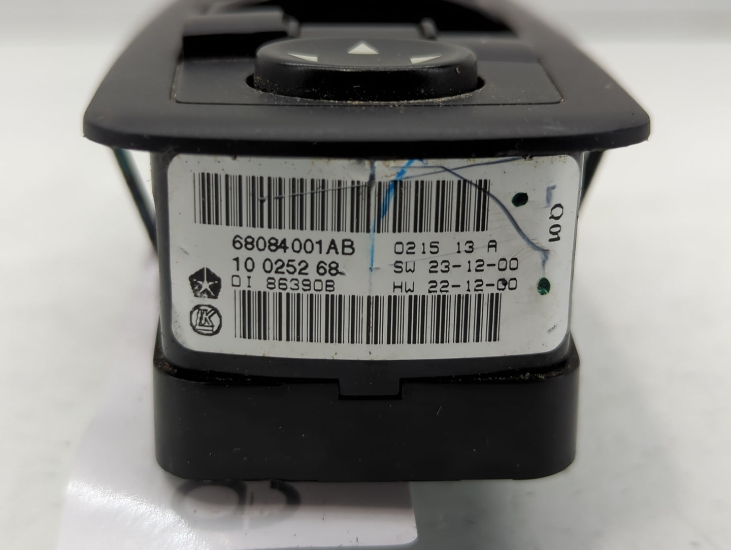 2015 Dodge Journey Master Power Window Switch Replacement Driver Side Left P/N:68084001AB Fits OEM Used Auto Parts - Oemusedautoparts1.com
