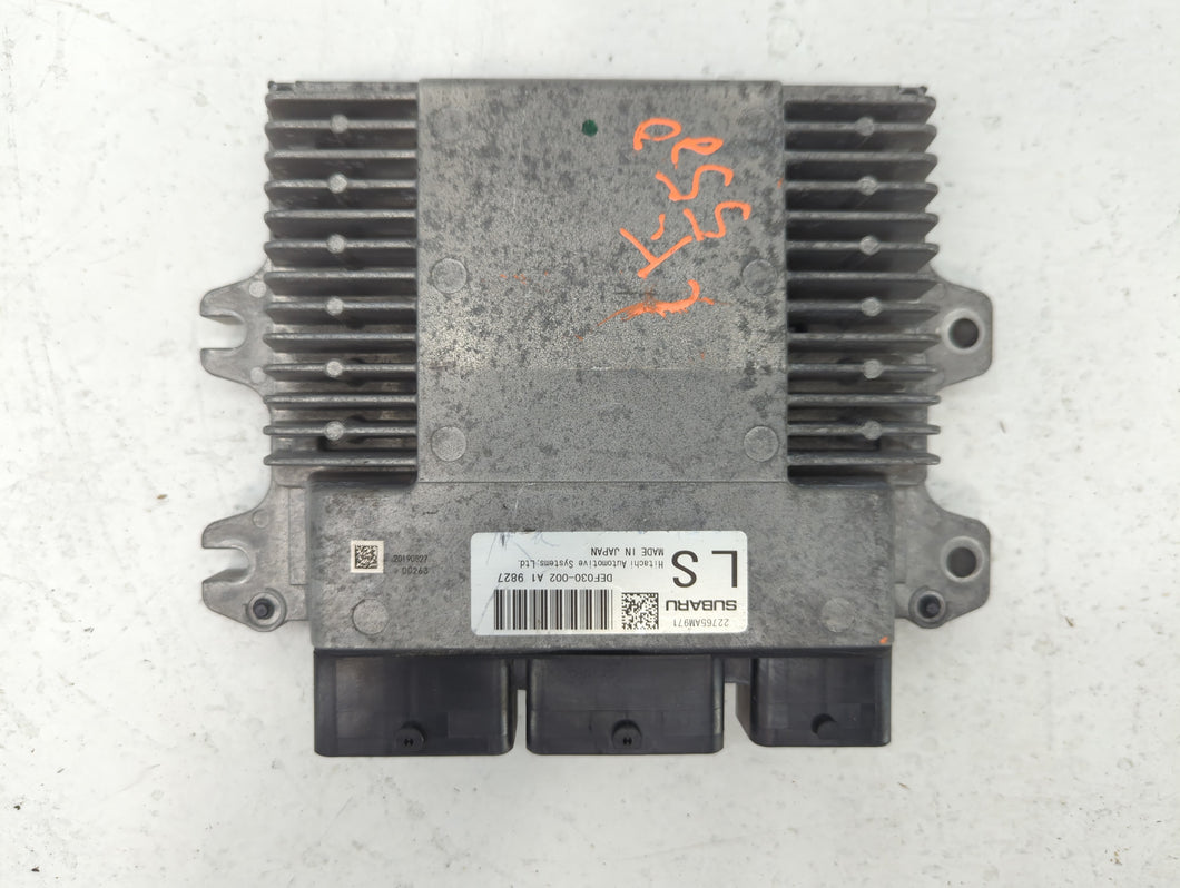 2020 Subaru Legacy PCM Engine Control Computer ECU ECM PCU OEM P/N:22765AM71 DEF030-002 A1 Fits OEM Used Auto Parts