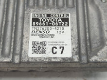 2016-2017 Toyota Camry PCM Engine Control Computer ECU ECM PCU OEM P/N:TN276200-4210 89661-06T22 Fits Fits 2016 2017 OEM Used Auto Parts