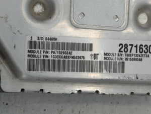 2015 Chrysler 200 PCM Engine Control Computer ECU ECM PCU OEM P/N:P05150993AB Fits OEM Used Auto Parts