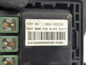 2015 Kia Soul Fusebox Fuse Box Panel Relay Module P/N:91950-B2090 Fits OEM Used Auto Parts