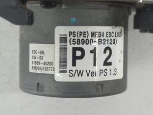 2017-2019 Kia Soul ABS Pump Control Module Replacement P/N:58900-B2120 Fits Fits 2017 2018 2019 OEM Used Auto Parts