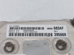 2011-2012 Dodge Journey PCM Engine Control Computer ECU ECM PCU OEM P/N:P68092683AF P05150656AA Fits Fits 2011 2012 OEM Used Auto Parts