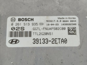 2016-2018 Hyundai Tucson PCM Engine Control Computer ECU ECM PCU OEM P/N:39133-2ETA0 Fits Fits 2016 2017 2018 OEM Used Auto Parts