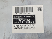 2014-2015 Lexus Is250 PCM Engine Control Computer ECU ECM PCU OEM P/N:275600-2330 89661-53R30 Fits Fits 2014 2015 OEM Used Auto Parts