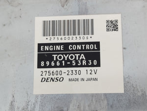 2014-2015 Lexus Is250 PCM Engine Control Computer ECU ECM PCU OEM P/N:275600-2330 89661-53R30 Fits Fits 2014 2015 OEM Used Auto Parts