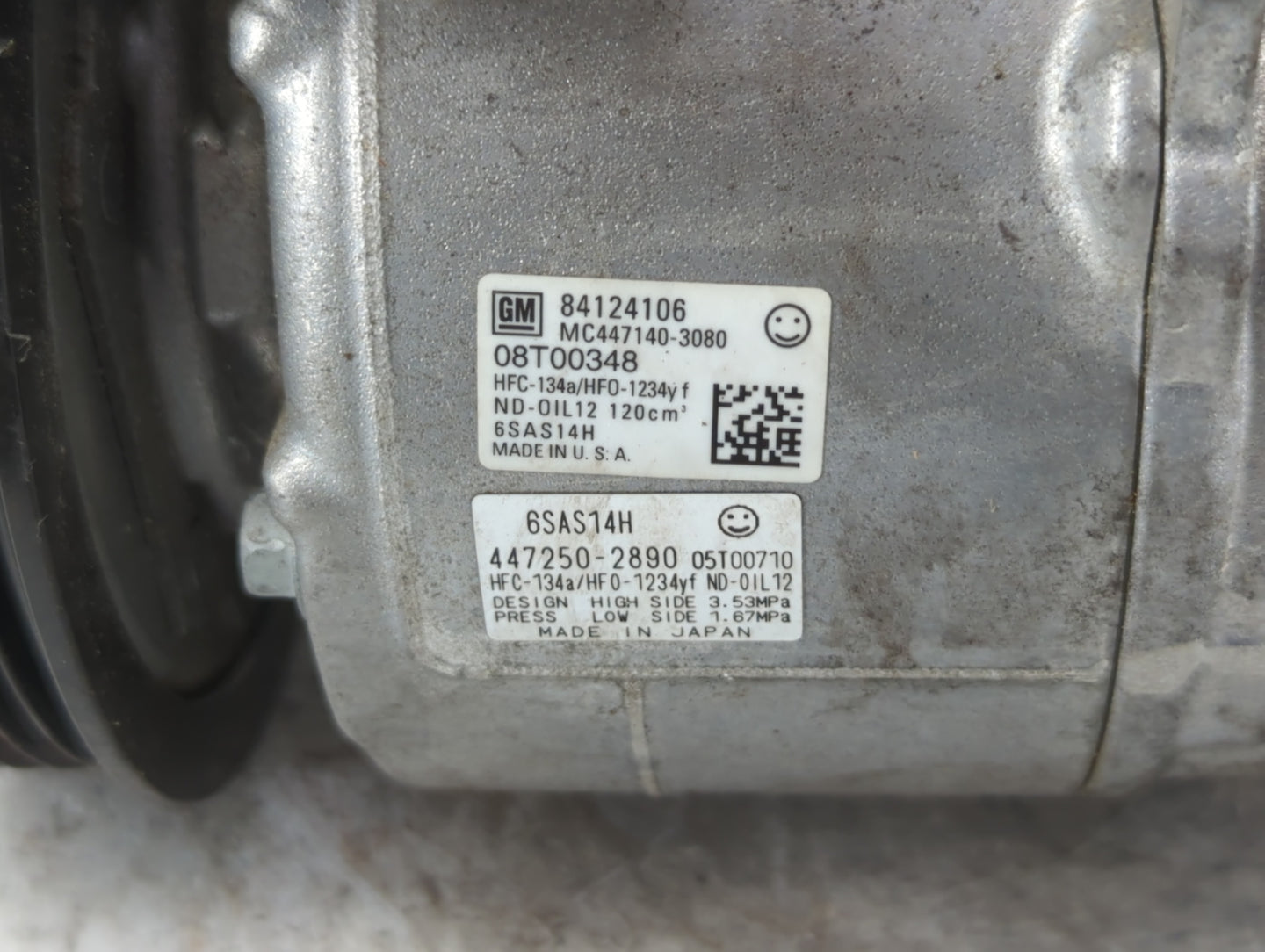 2017-2017 Chevrolet Camaro Air Conditioning A/c Ac Compressor Oem - Oemusedautoparts1.com