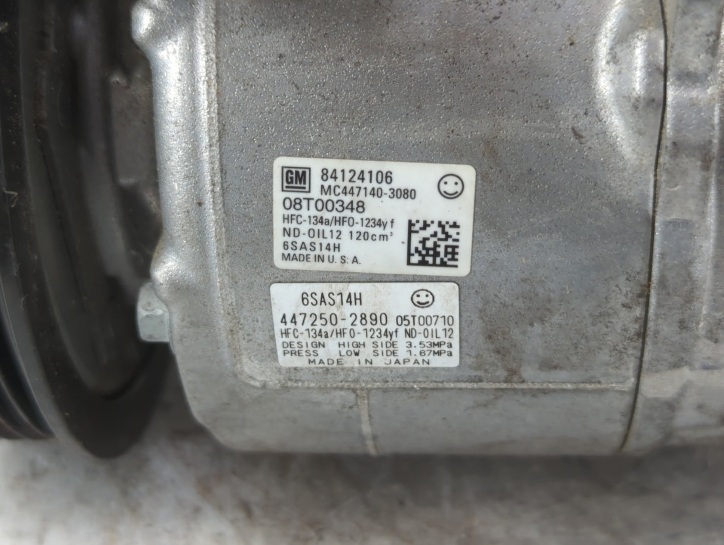 2017-2017 Chevrolet Camaro Air Conditioning A/c Ac Compressor Oem - Oemusedautoparts1.com