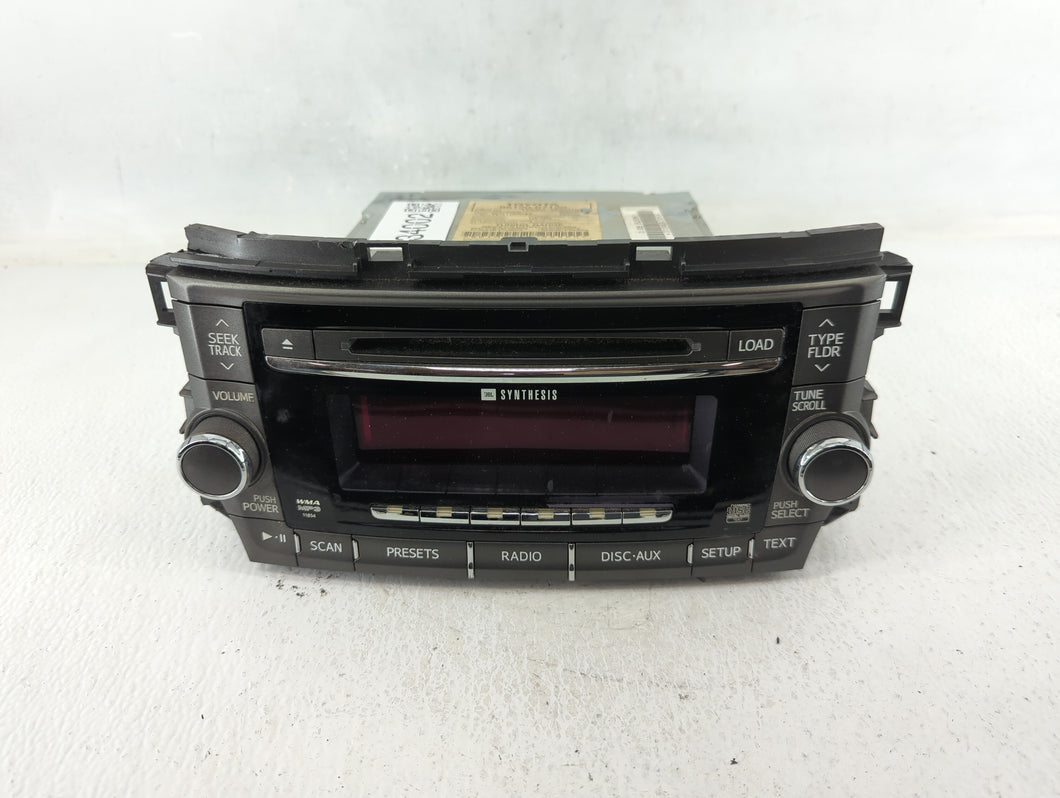 2011-2012 Toyota Avalon Radio AM FM Cd Player Receiver Replacement P/N:86120-07120 Fits 2011 2012 OEM Used Auto Parts