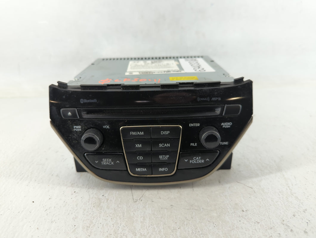 2013-2015 Hyundai Genesis Radio AM FM Cd Player Receiver Replacement P/N:96180-2M118YHG Fits 2013 2014 2015 OEM Used Auto Parts