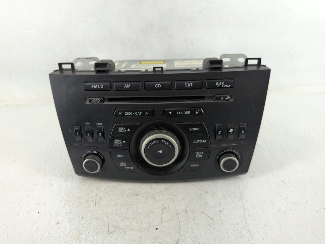 2012-2013 Mazda 3 Radio AM FM Cd Player Receiver Replacement P/N:528857210G2746 147927, BBM5 66 AR0 Fits Fits 2012 2013 OEM Used Auto Parts