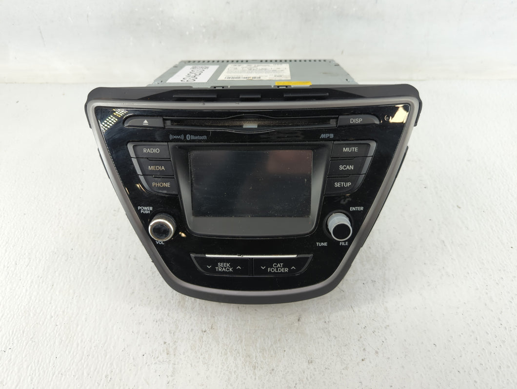 2014-2016 Hyundai Elantra Radio AM FM Cd Player Receiver Replacement P/N:96180-3X165GU Fits 2014 2015 2016 OEM Used Auto Parts