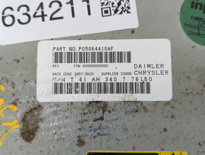 2008-2010 Dodge Charger Radio AM FM Cd Player Receiver Replacement P/N:P05064410AF Fits Fits 2008 2009 2010 OEM Used Auto Parts