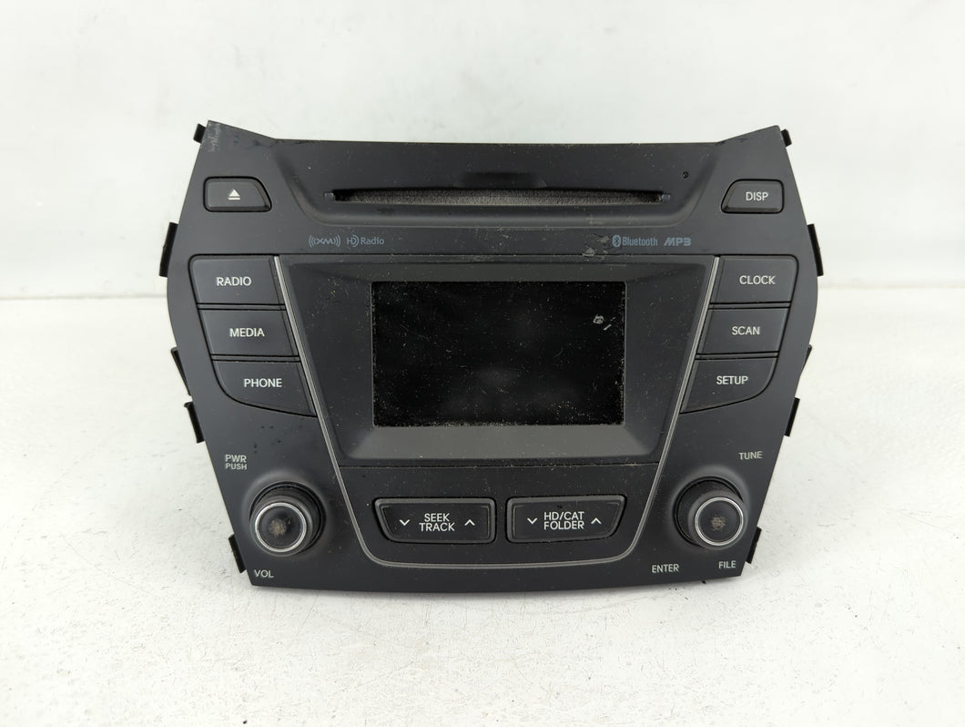 2013-2016 Hyundai Santa Fe Radio AM FM Cd Player Receiver Replacement P/N:96180-B89514X Fits Fits 2013 2014 2015 2016 OEM Used Auto Parts