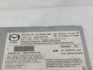 2014-2015 Mazda 6 Radio AM FM Cd Player Receiver Replacement P/N:CV-VM42E1JMB GJS2 66 DV0C Fits 2013 2014 2015 2016 OEM Used Auto Parts