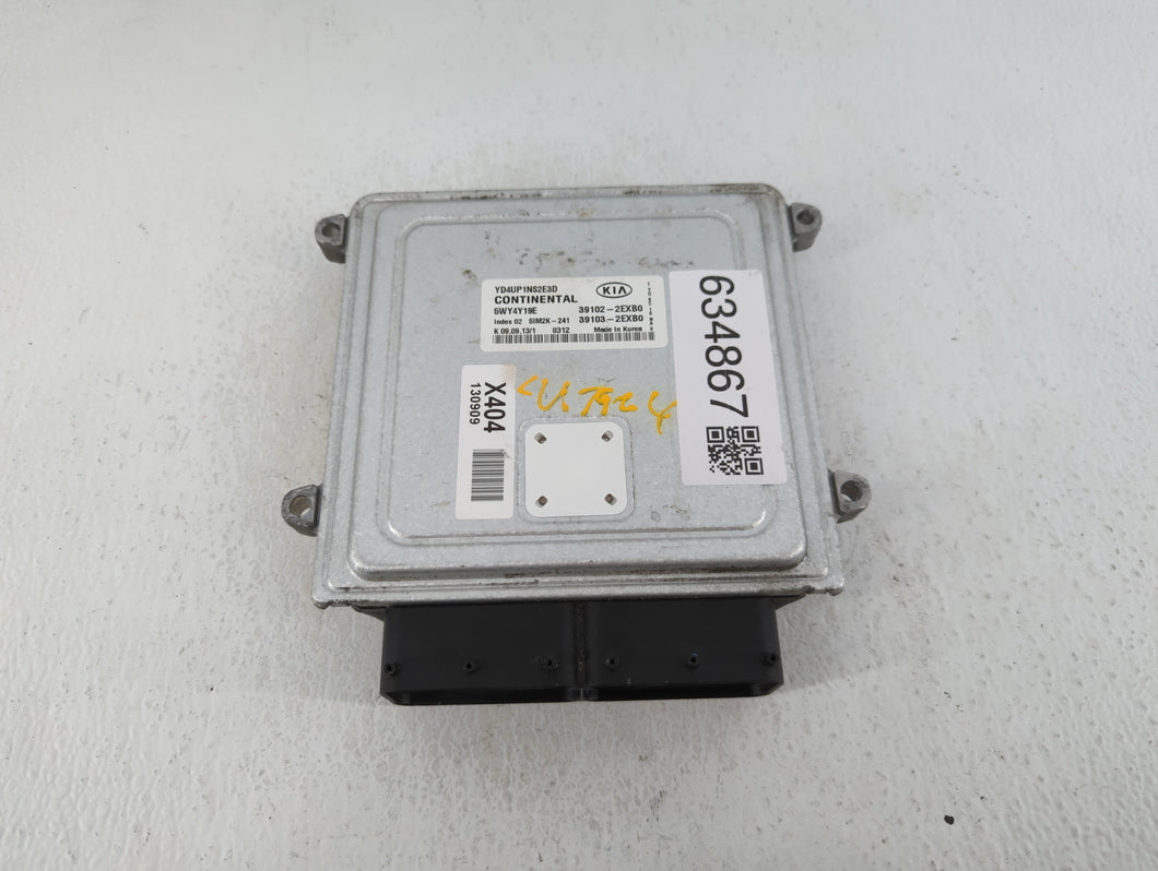 2014 Kia Forte PCM Engine Control Computer ECU ECM PCU OEM P/N:39107-2EXB0 39106-2EXB0 Fits OEM Used Auto Parts