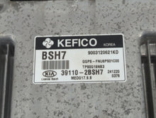 2015 Kia Soul PCM Engine Control Computer ECU ECM PCU OEM P/N:39110-2BSH7 Fits OEM Used Auto Parts