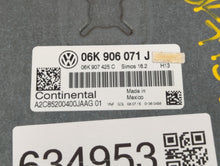 2015 Volkswagen Passat PCM Engine Control Computer ECU ECM PCU OEM P/N:06K 906 071 J Fits OEM Used Auto Parts