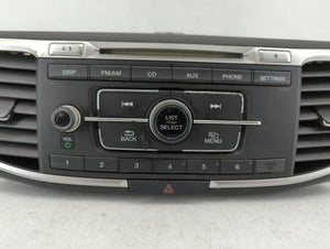 2013-2015 Honda Accord Radio AM FM Cd Player Receiver Replacement P/N:39100-T2A-A121 Fits Fits 2013 2014 2015 OEM Used Auto Parts