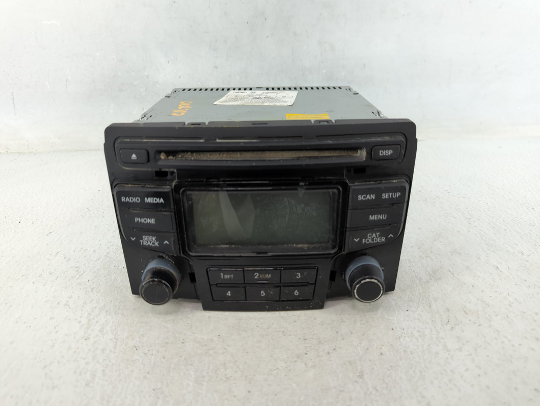 2013-2014 Hyundai Sonata Radio AM FM Cd Player Receiver Replacement P/N:96190-3Q700 Fits Fits 2013 2014 OEM Used Auto Parts