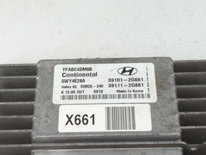 2011 Hyundai Sonata PCM Engine Control Computer ECU ECM PCU OEM P/N:39101-2G661 Fits OEM Used Auto Parts