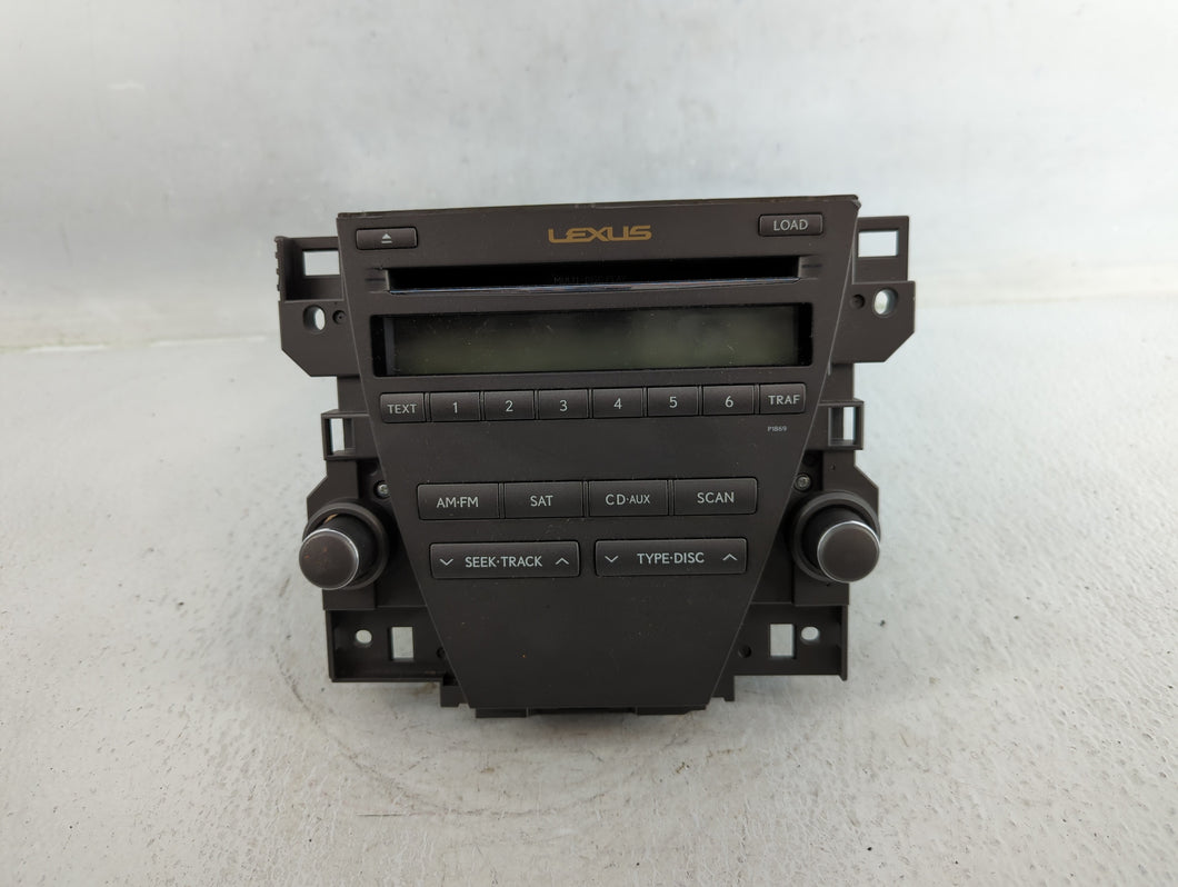 2010-2012 Lexus Es350 Radio AM FM Cd Player Receiver Replacement P/N:86120-33E40 86805-60131, 86431-33010 Fits Fits 2010 2011 2012 OEM Used Auto Parts