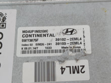 2014-2016 Hyundai Elantra PCM Engine Control Computer ECU ECM PCU OEM P/N:39102-2EMLA Fits Fits 2014 2015 2016 OEM Used Auto Parts