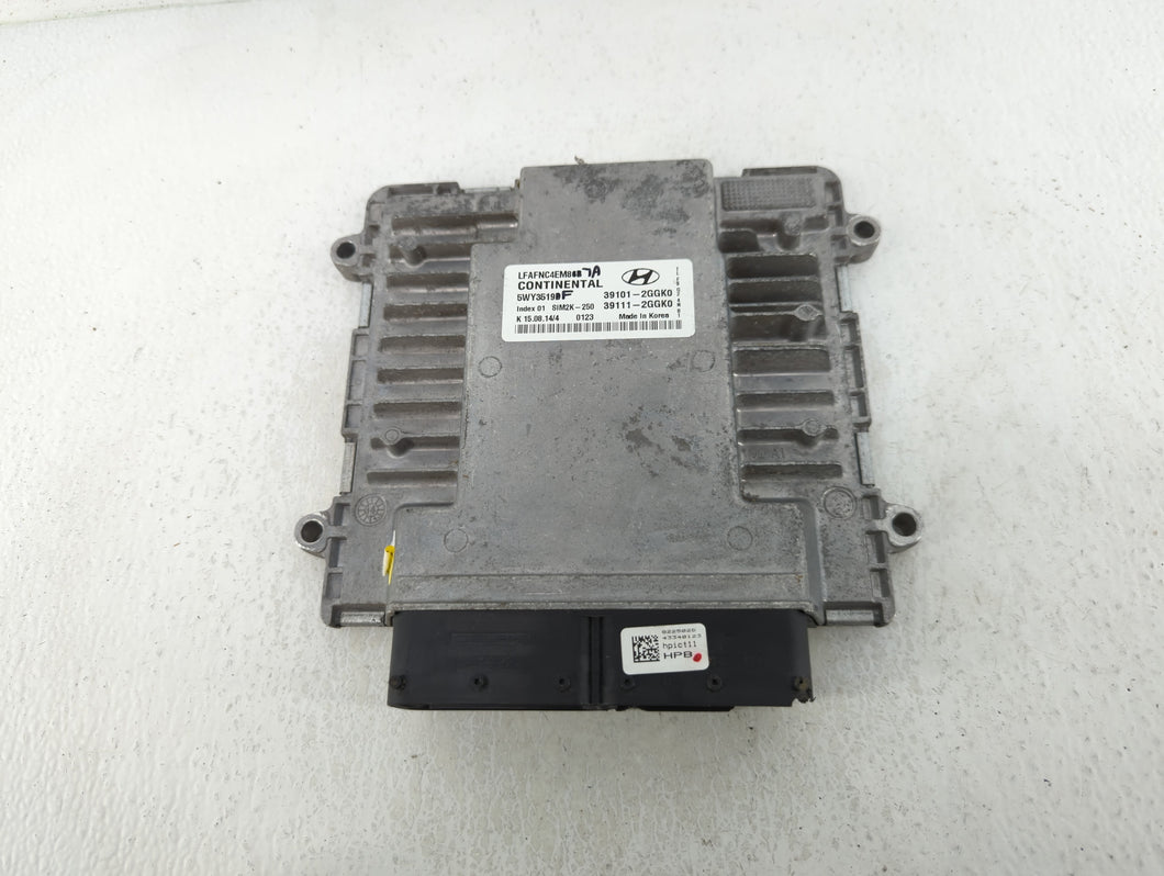 2015-2017 Hyundai Sonata PCM Engine Control Computer ECU ECM PCU OEM P/N:39101-2GGK0 Fits Fits 2015 2016 2017 OEM Used Auto Parts