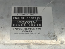 2009-2010 Toyota Sienna PCM Engine Control Computer ECU ECM PCU OEM P/N:89661-06G40 Fits Fits 2009 2010 OEM Used Auto Parts