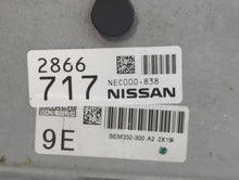 2013 Nissan Versa PCM Engine Control Computer ECU ECM PCU OEM P/N:BEM332-300 NEC000-838 Fits OEM Used Auto Parts