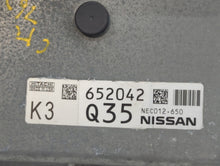 2014-2017 Nissan Rogue PCM Engine Control Computer ECU ECM PCU OEM P/N:652042 Q35 NEC012-650 Fits Fits 2014 2015 2016 2017 OEM Used Auto Parts