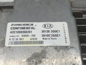 2016-2018 Kia Optima PCM Engine Control Computer ECU ECM PCU OEM P/N:39108-2GGC1 39138-2GGC1 Fits Fits 2016 2017 2018 OEM Used Auto Parts