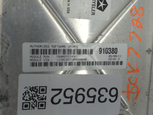 2011 Chrysler 200 PCM Engine Control Computer ECU ECM PCU OEM P/N:P05150628AB Fits OEM Used Auto Parts