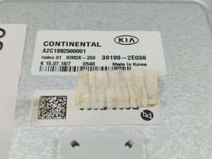 2019-2021 Kia Forte PCM Engine Control Computer ECU ECM PCU OEM P/N:39199-2E036 A2C1992500001 Fits Fits 2019 2020 2021 OEM Used Auto Parts