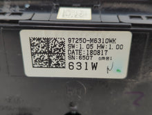 2019-2021 Kia Forte Climate Control Module Temperature AC/Heater Replacement P/N:97250-M6310WK Fits Fits 2019 2020 2021 OEM Used Auto Parts