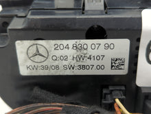 2009-2010 Mercedes-Benz C300 Climate Control Module Temperature AC/Heater Replacement P/N:204 830 07 90 Fits Fits 2009 2010 OEM Used Auto Parts