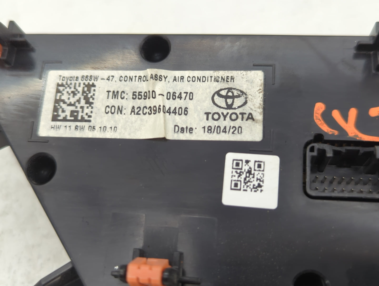 2018 Toyota Camry Climate Control Module Temperature AC/Heater Replacement P/N:55900-06470 84175393 Fits OEM Used Auto Parts - Oemusedautoparts1.com